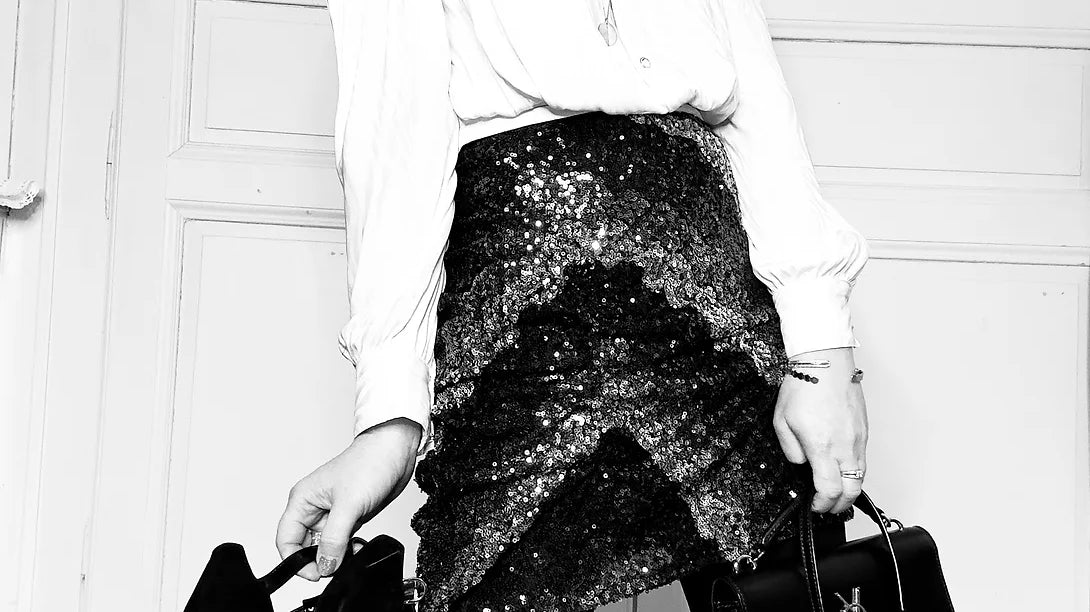 Patron et tuto Jupe COZY Modifiée en sequins