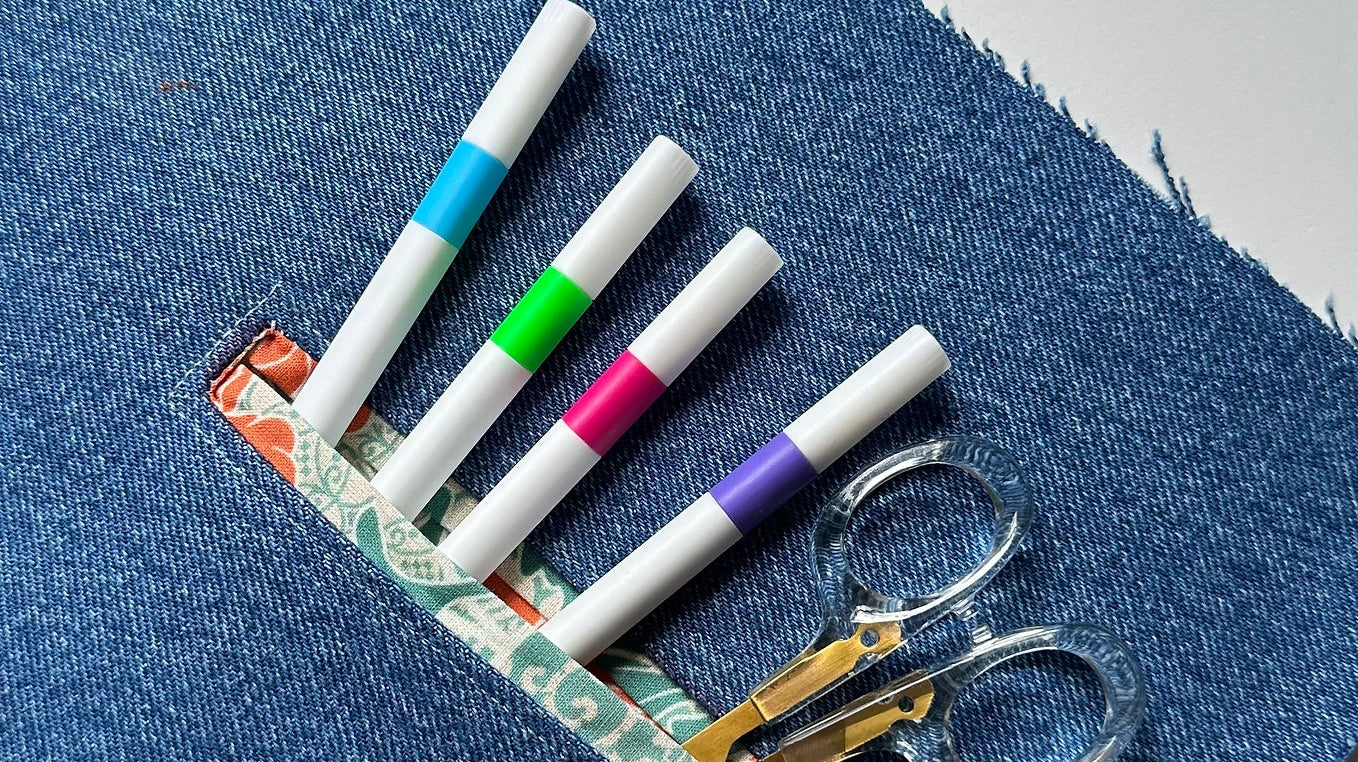 Patron et tuto de la poche passepoilée simplifiée