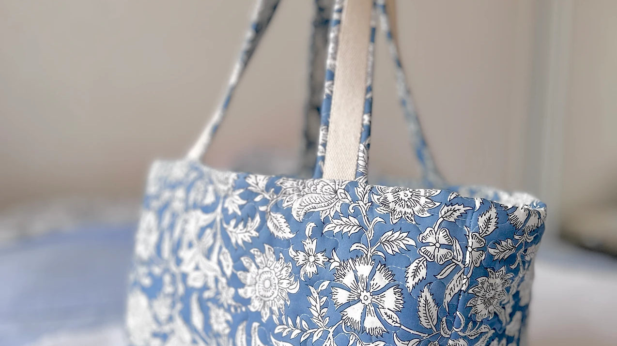 Patron et tuto du sac de plage XL VILLA BLANCHE