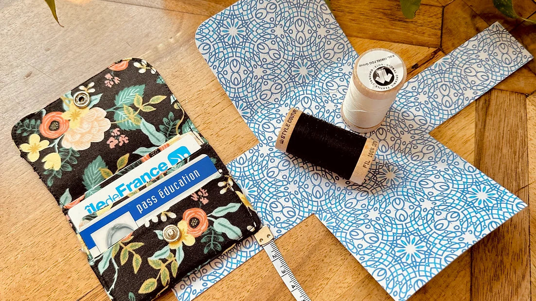 Patron et tuto couture porte-cartes