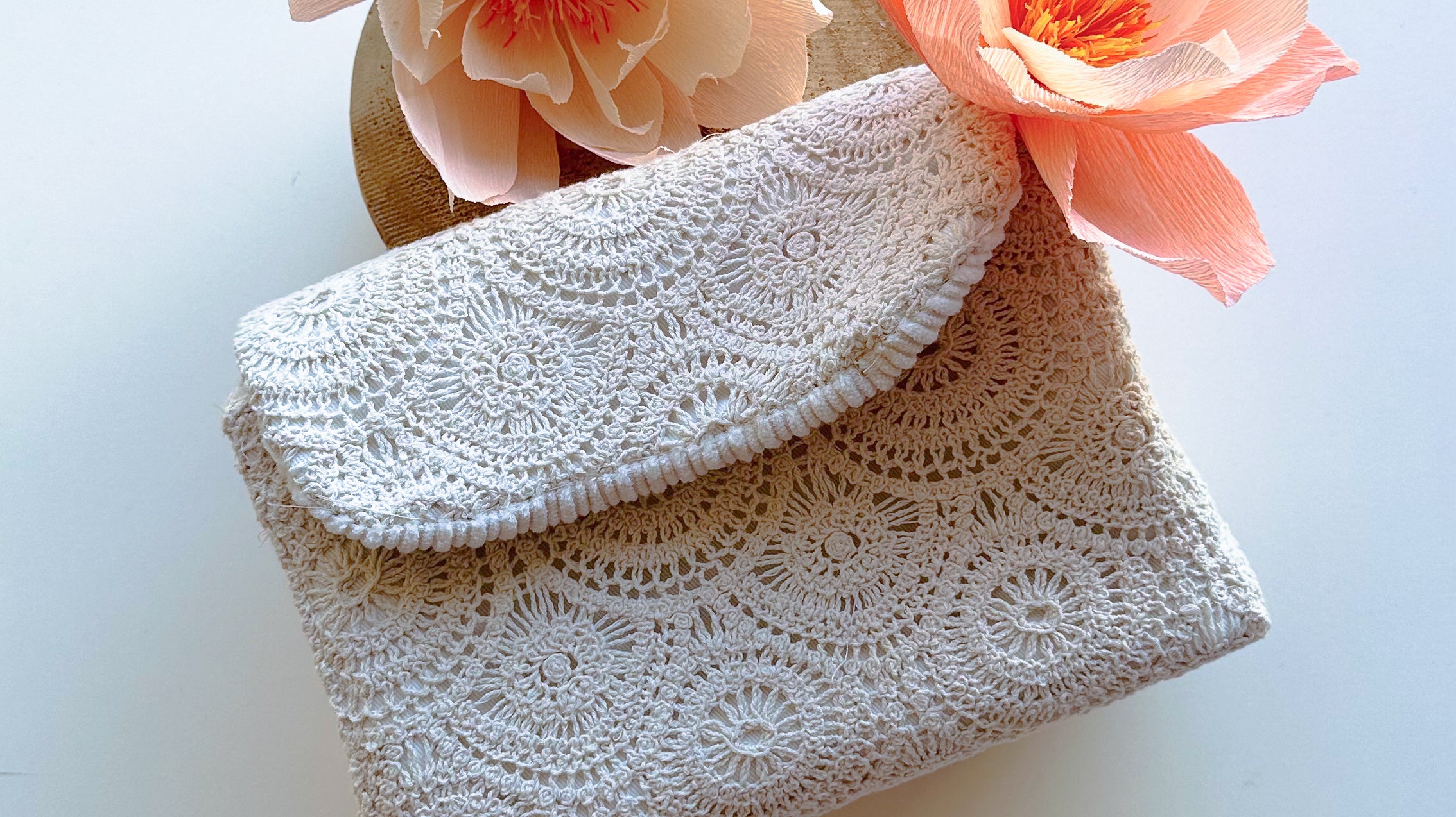 Patron et tuto de la pochette style macramé