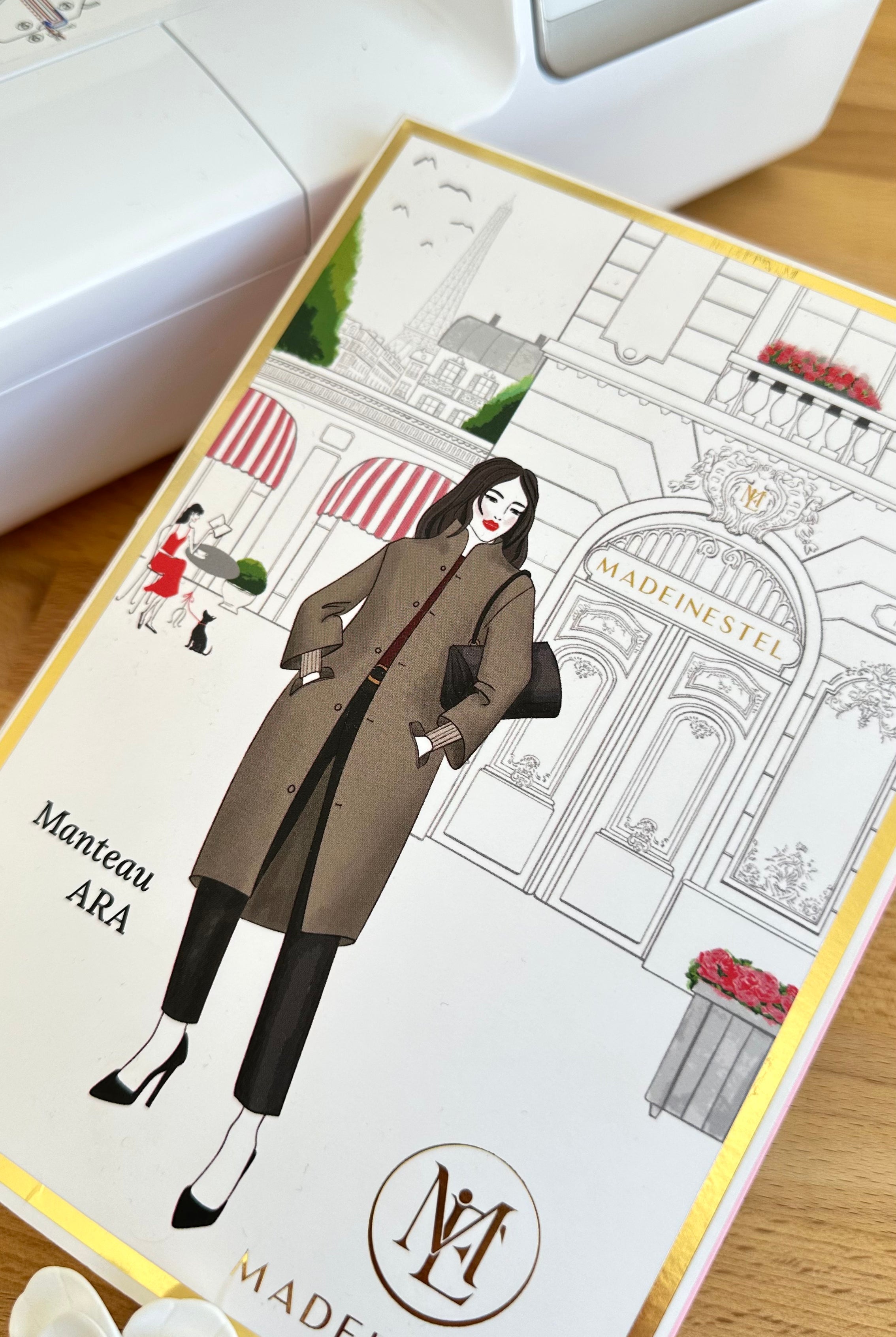 Patron couture manteau ARA Du 34 au 48 MADEINESTEL