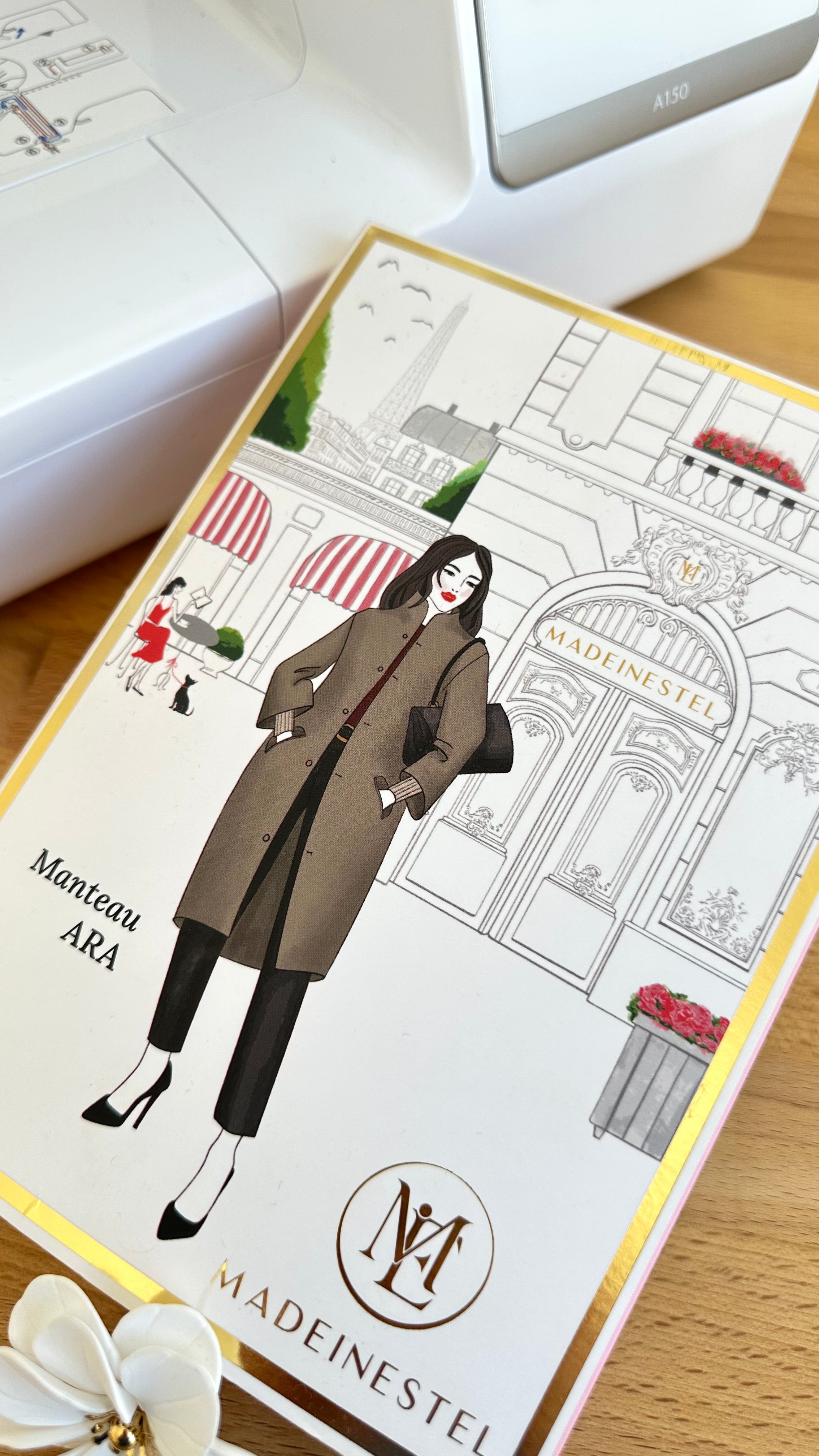 Patron couture manteau ARA Du 34 au 48 MADEINESTEL