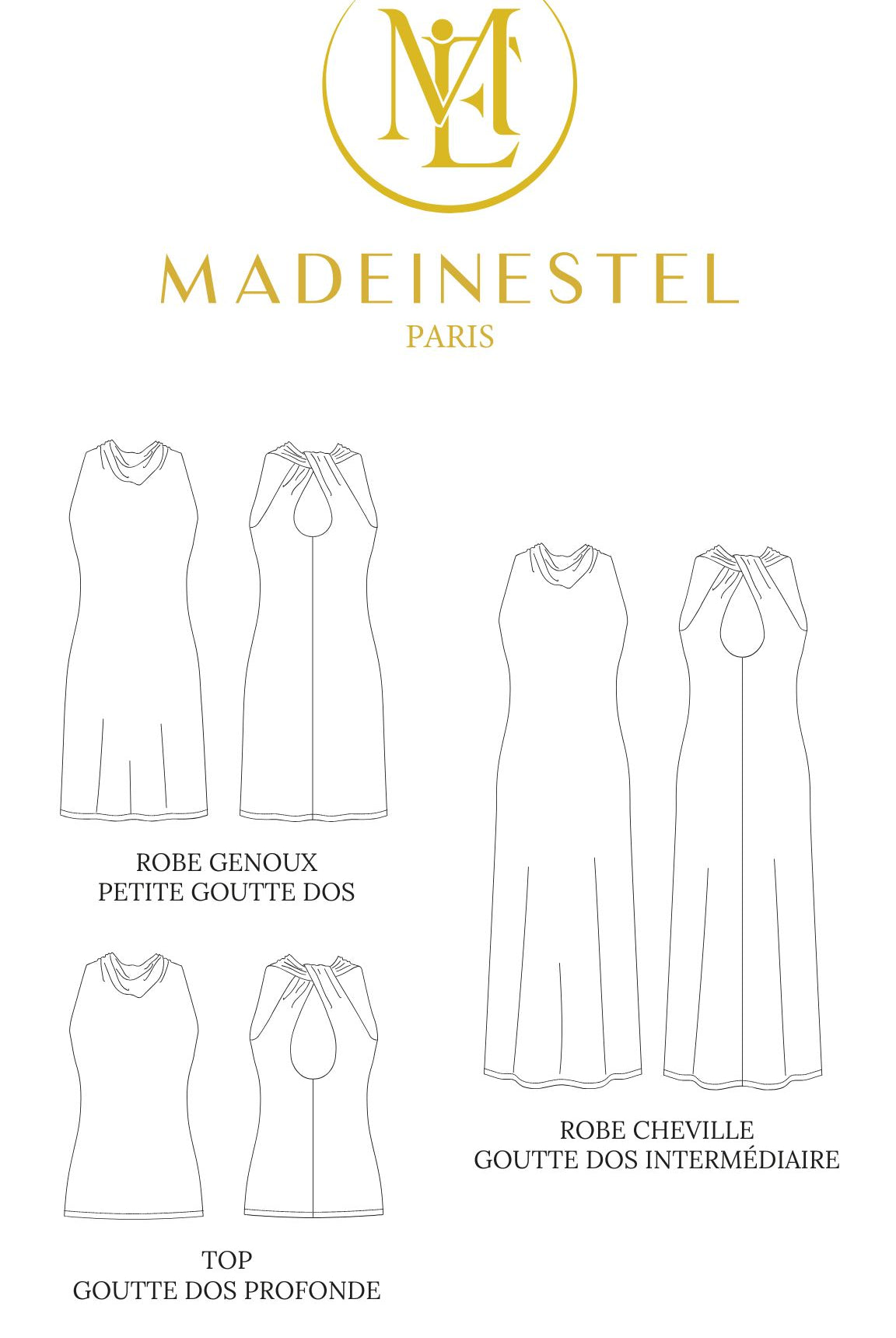 Patron couture robe / top DIVINA MADEINESTEL