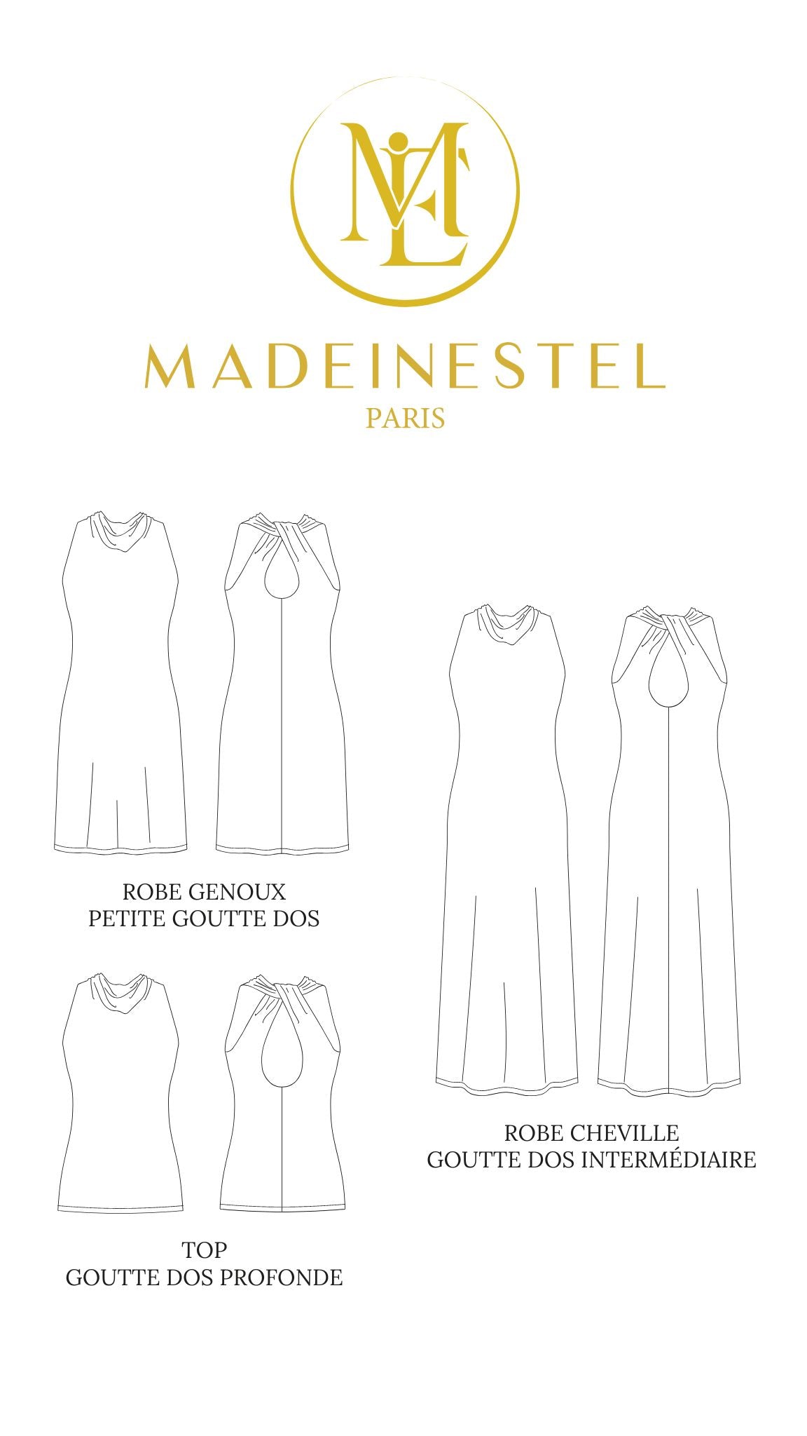 Patron couture robe / top DIVINA MADEINESTEL