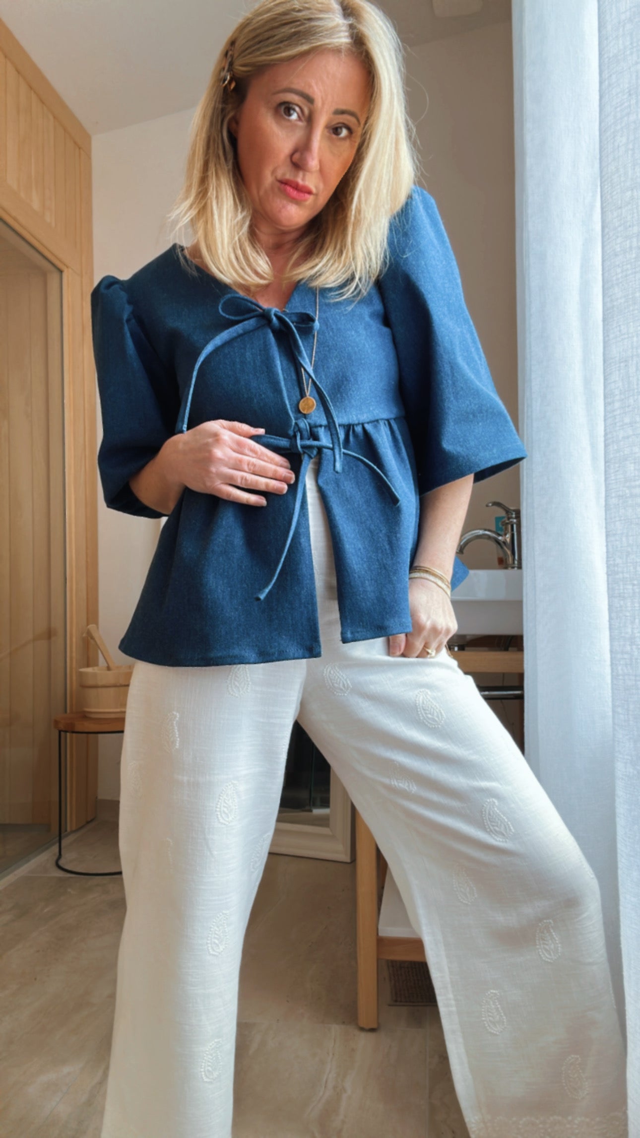 Patron couture gratuit blouse SAMARY PDF MADEINESTEL