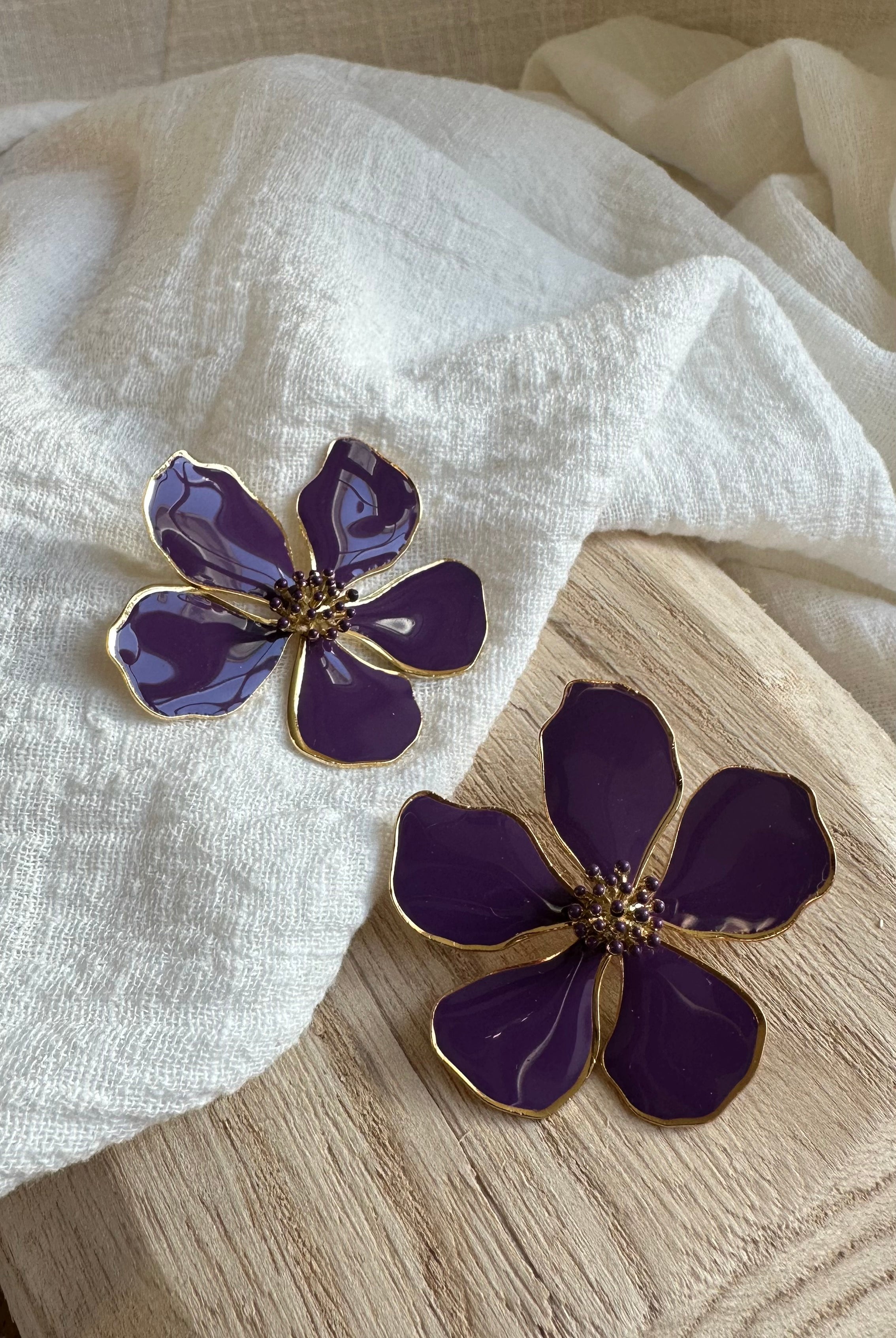 Boucles d'oreilles Flora MADEINESTEL