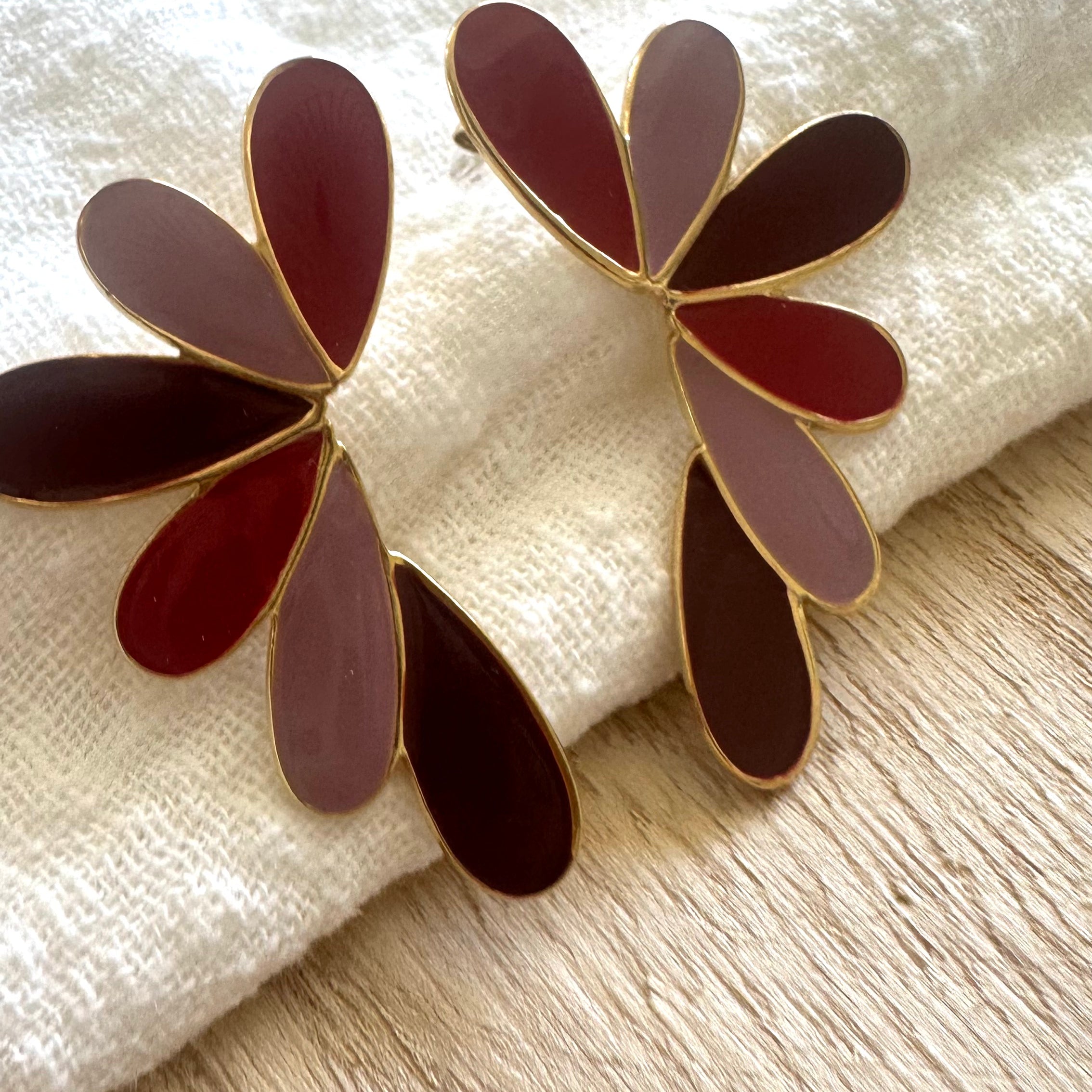 Boucles d'oreilles Gaïa Bordeaux MADEINESTEL