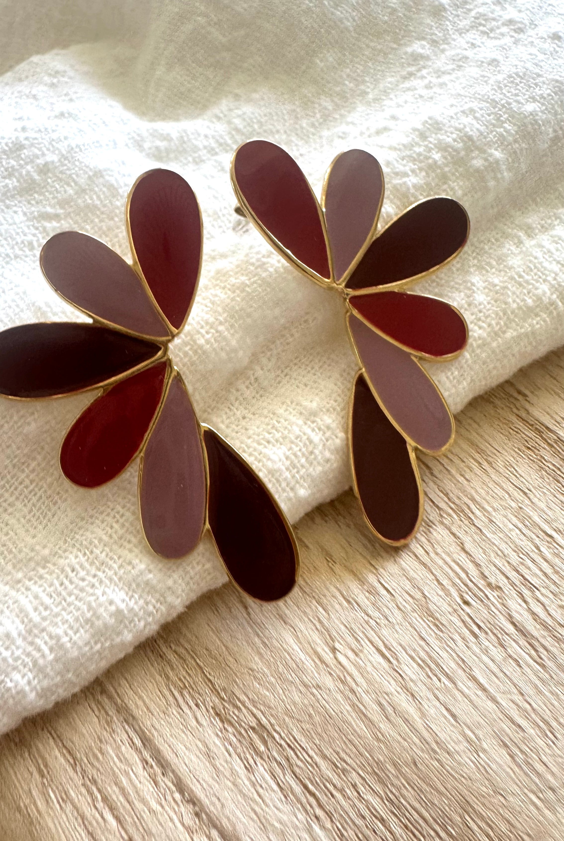 Boucles d'oreilles Gaïa Bordeaux MADEINESTEL