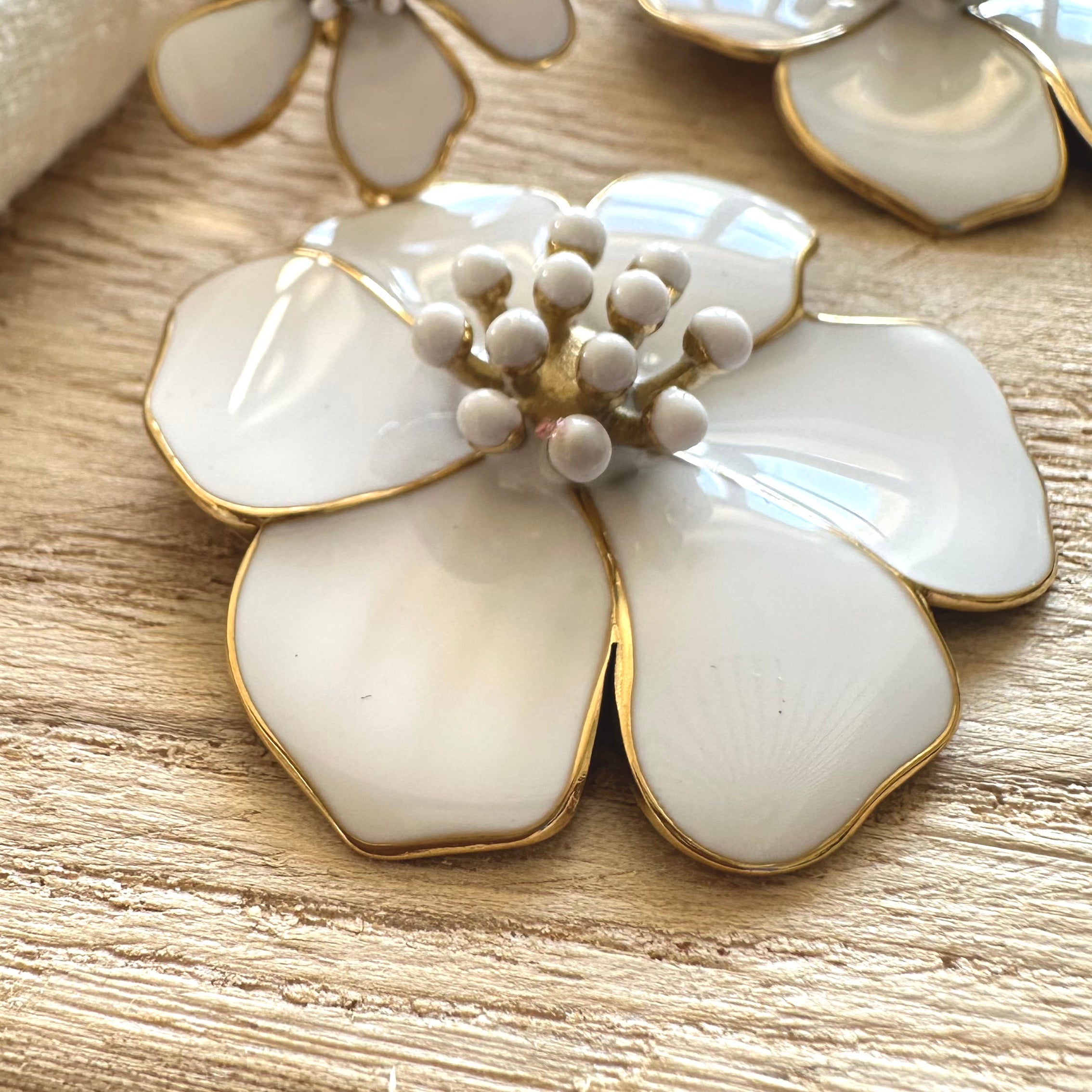 Boucles d'oreilles Lyséa Blanc MADEINESTEL