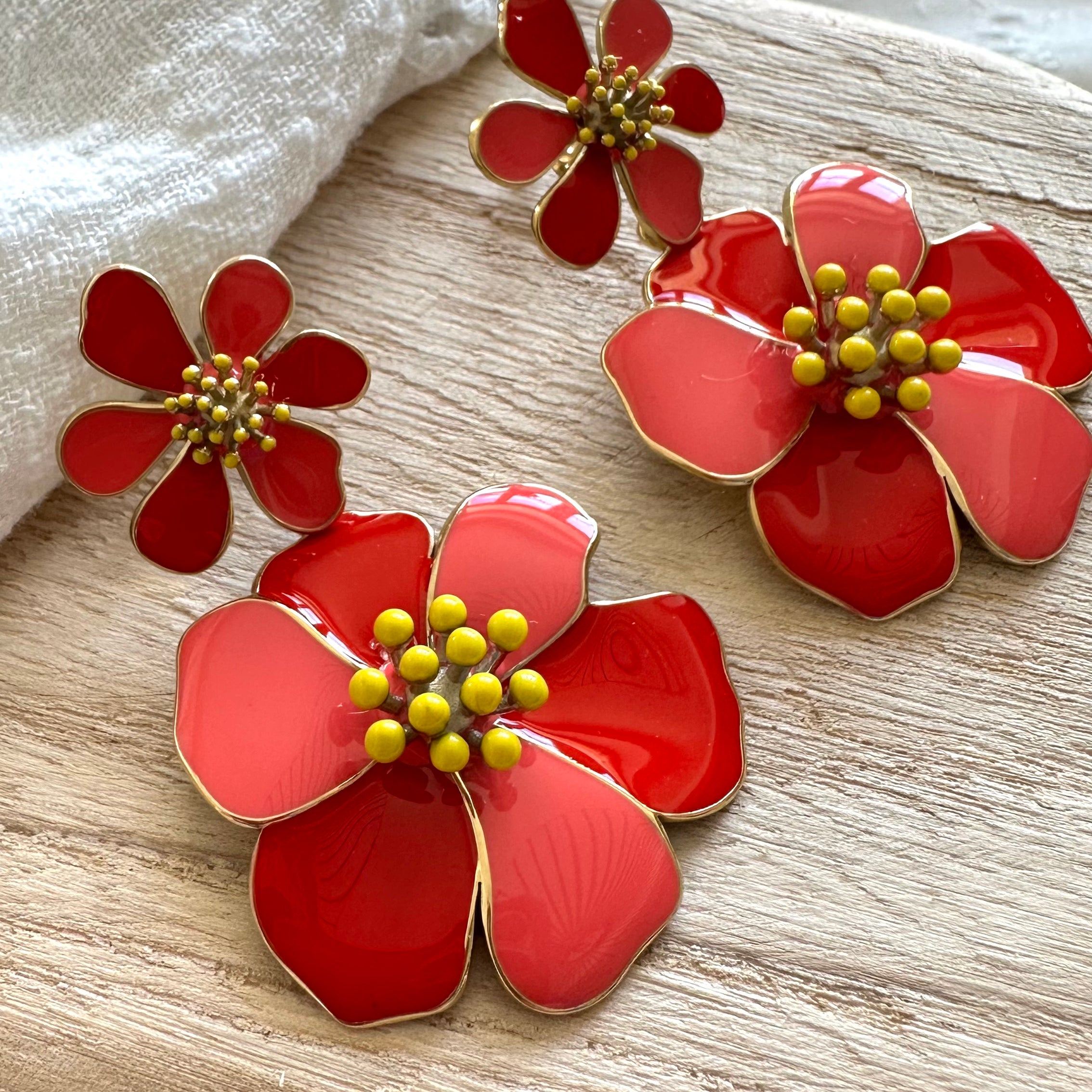 Boucles d'oreilles Lyséa Saumon MADEINESTEL