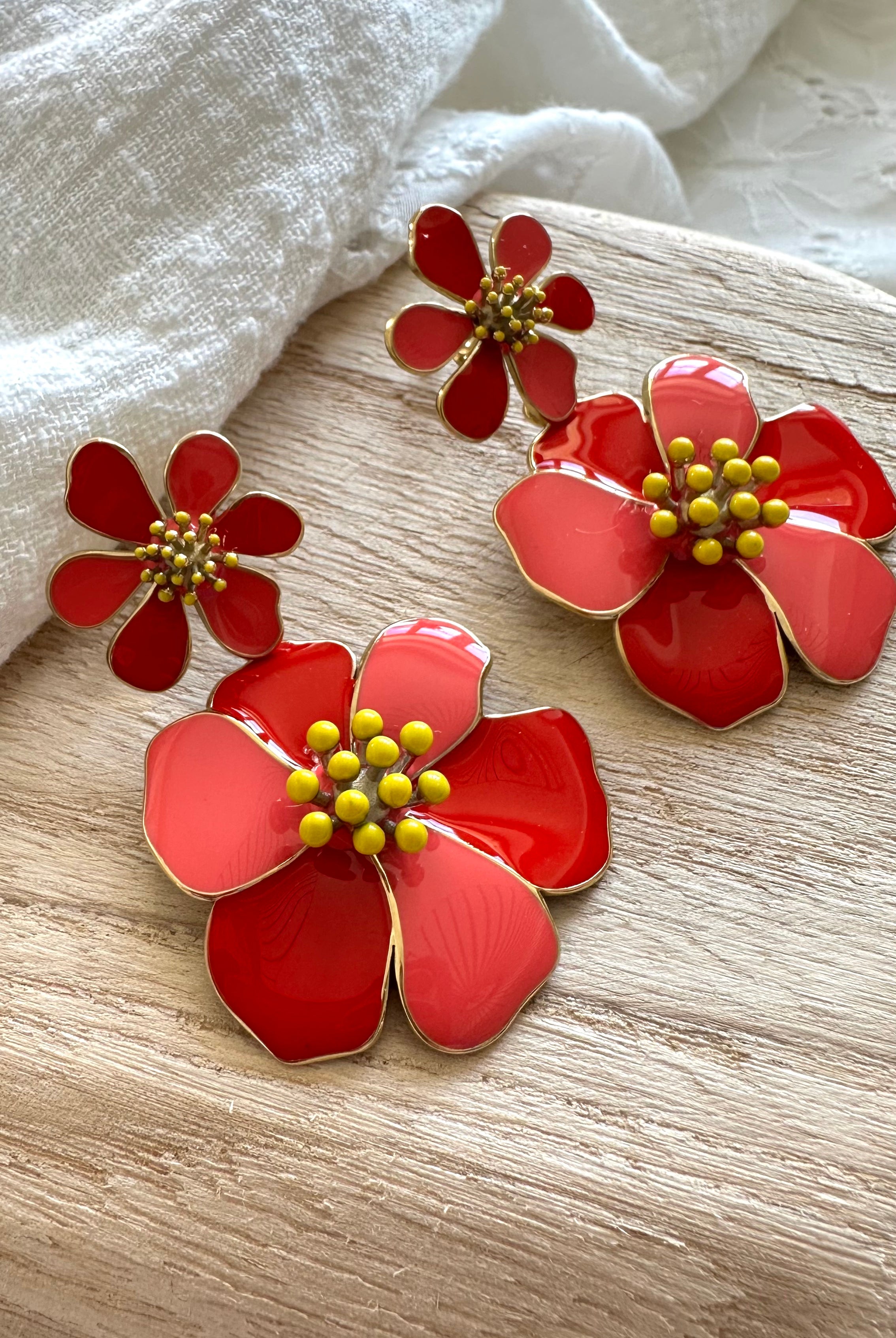 Boucles d'oreilles Lyséa Saumon MADEINESTEL
