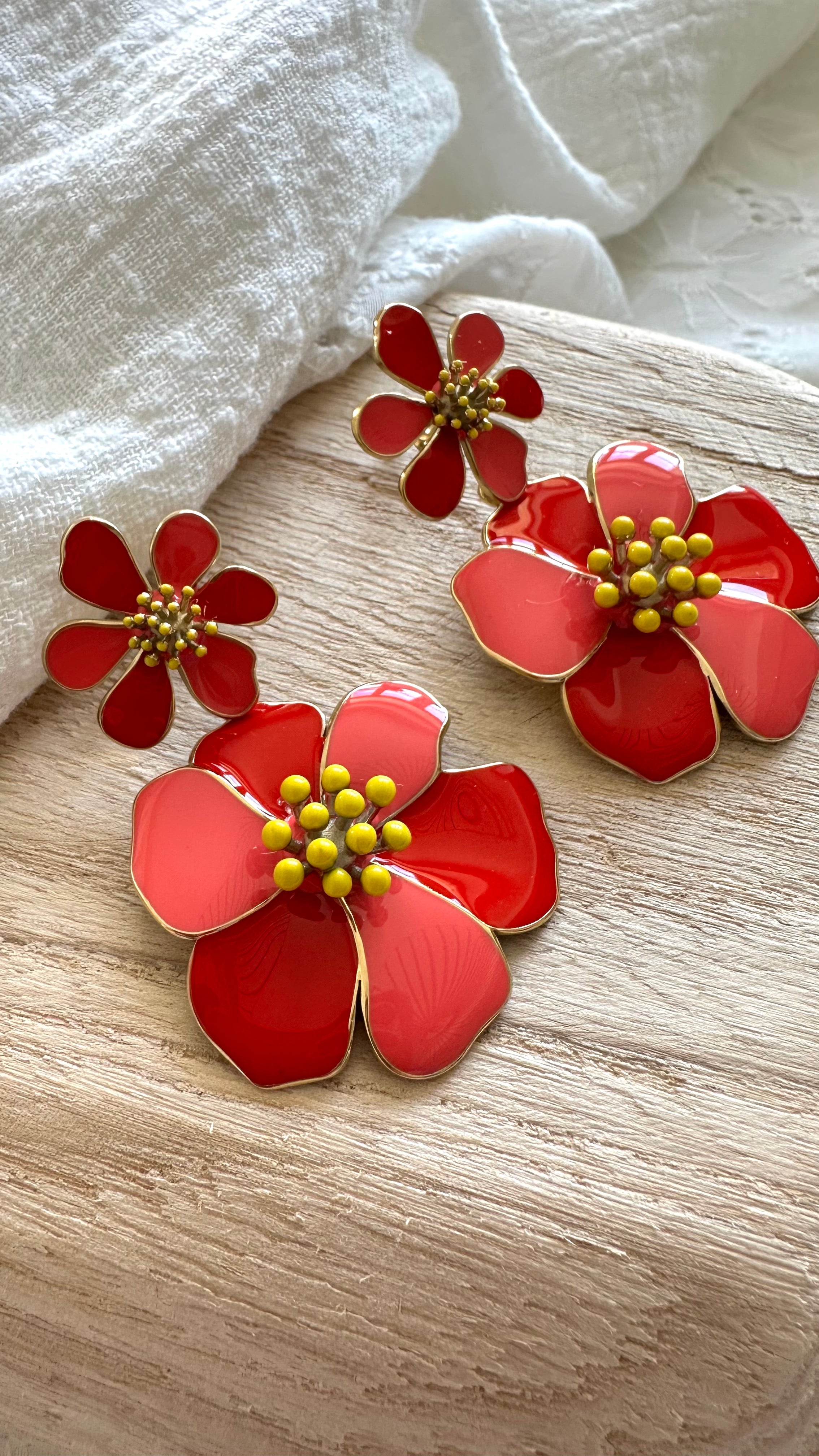 Boucles d'oreilles Lyséa Saumon MADEINESTEL