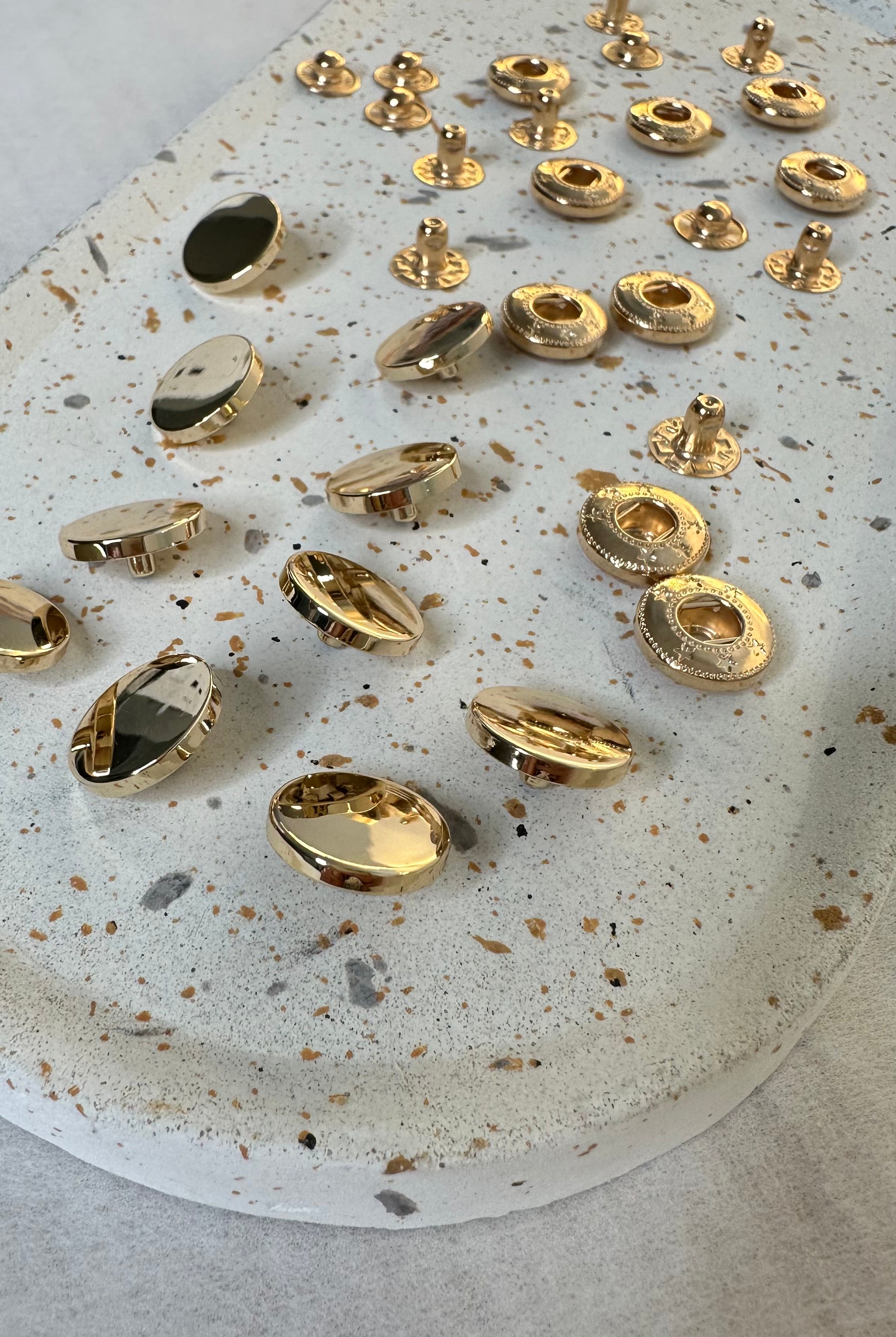 Bouton pression premium 15mm Doré MADEINESTEL