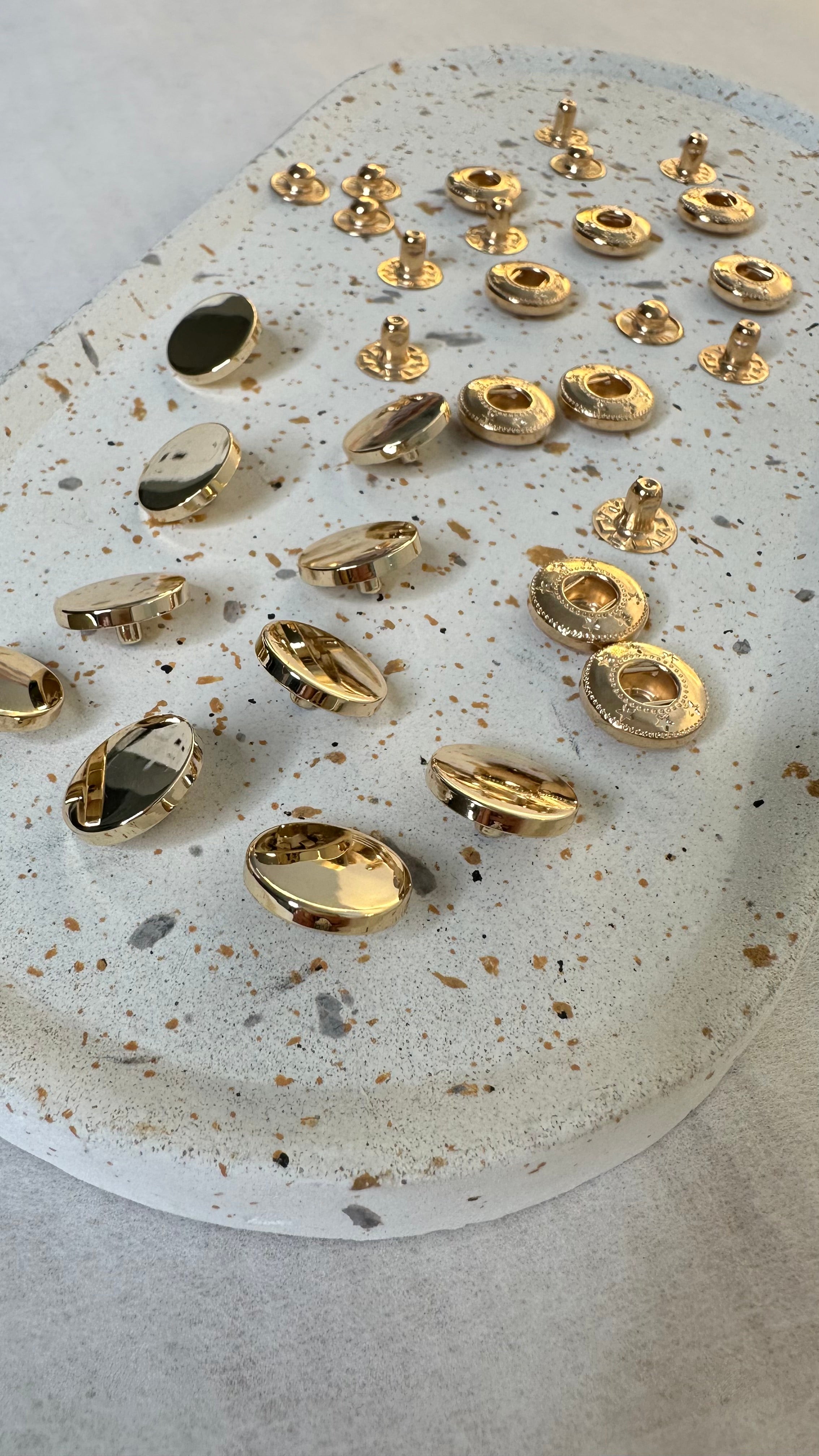 Bouton pression premium 15mm Doré MADEINESTEL