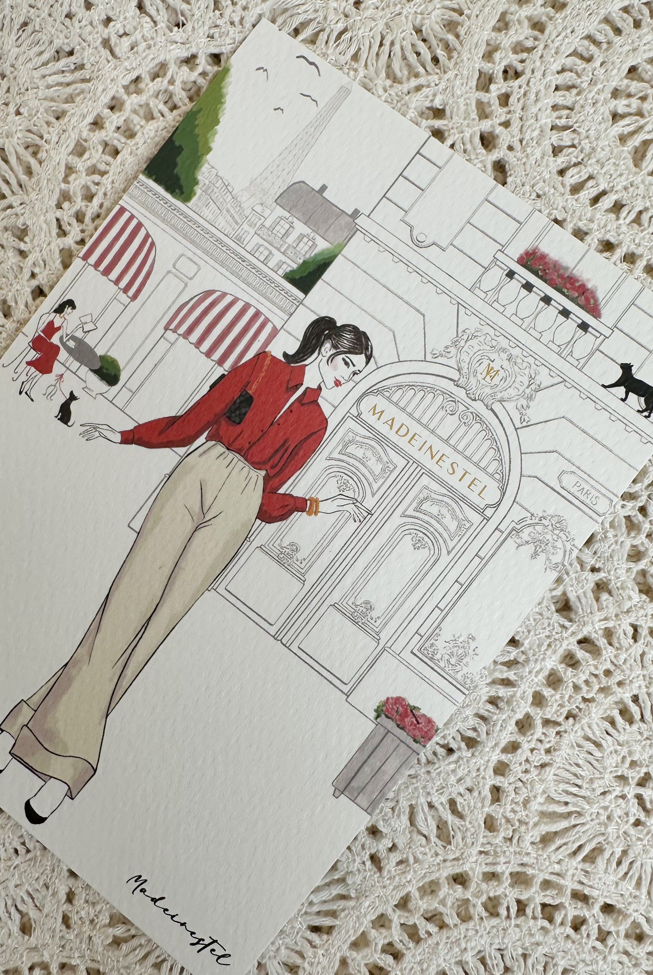 Carte postale Madeinestel MADEMOISELLE GREJ MADEINESTEL