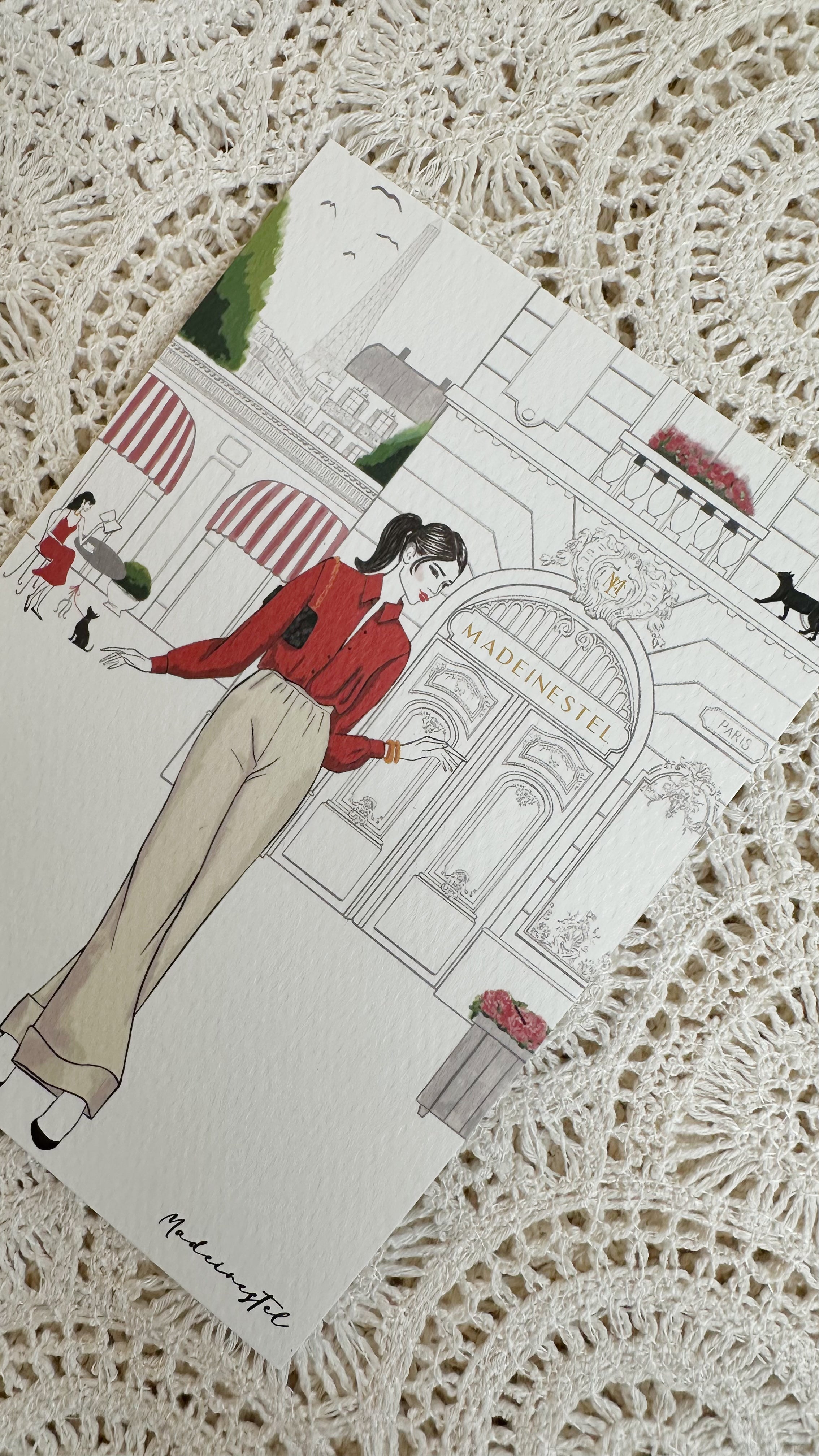 Carte postale Madeinestel MADEMOISELLE GREJ MADEINESTEL