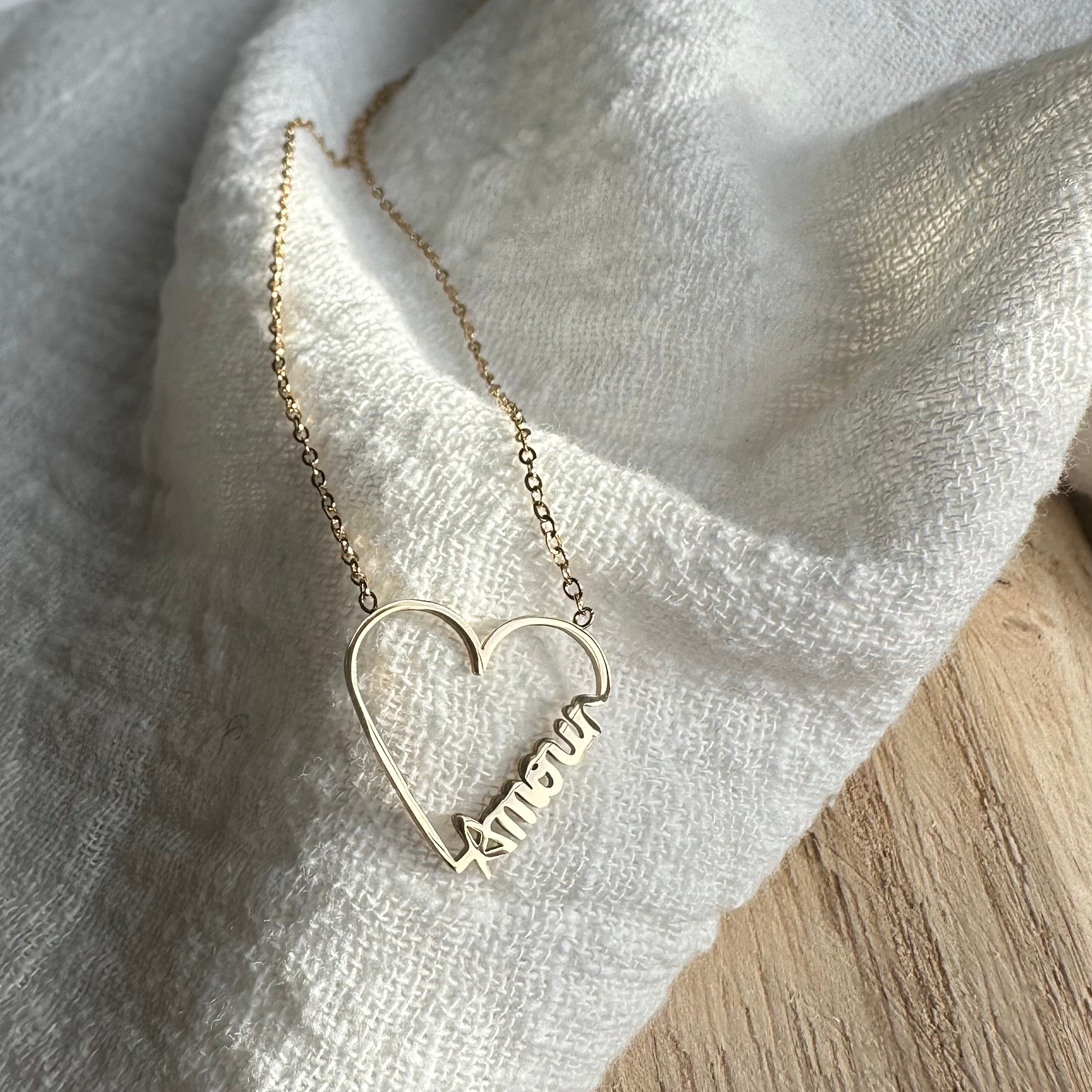 Collier Amour Doré MADEINESTEL