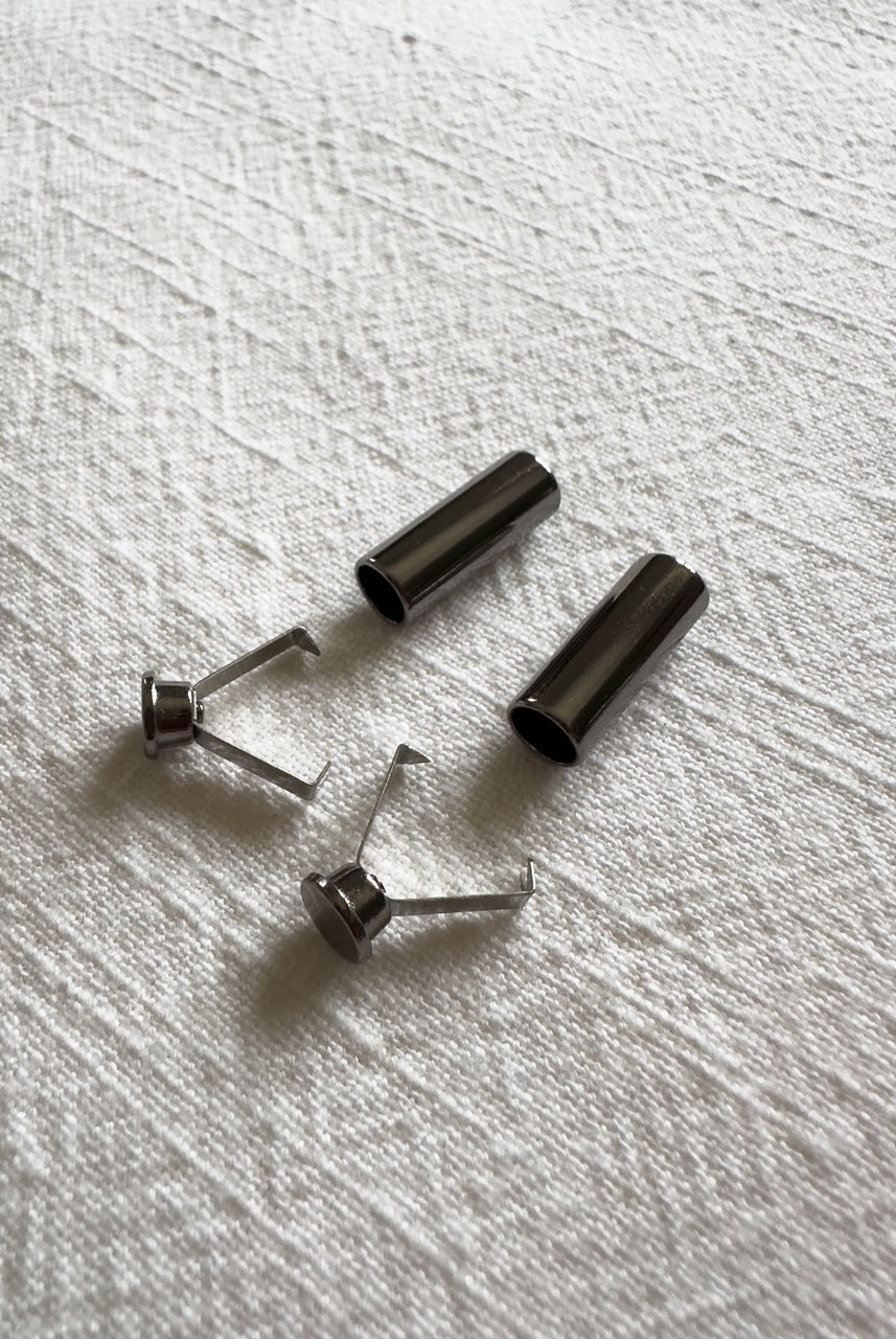 Embout pour cordon Argent foncé MADEINESTEL