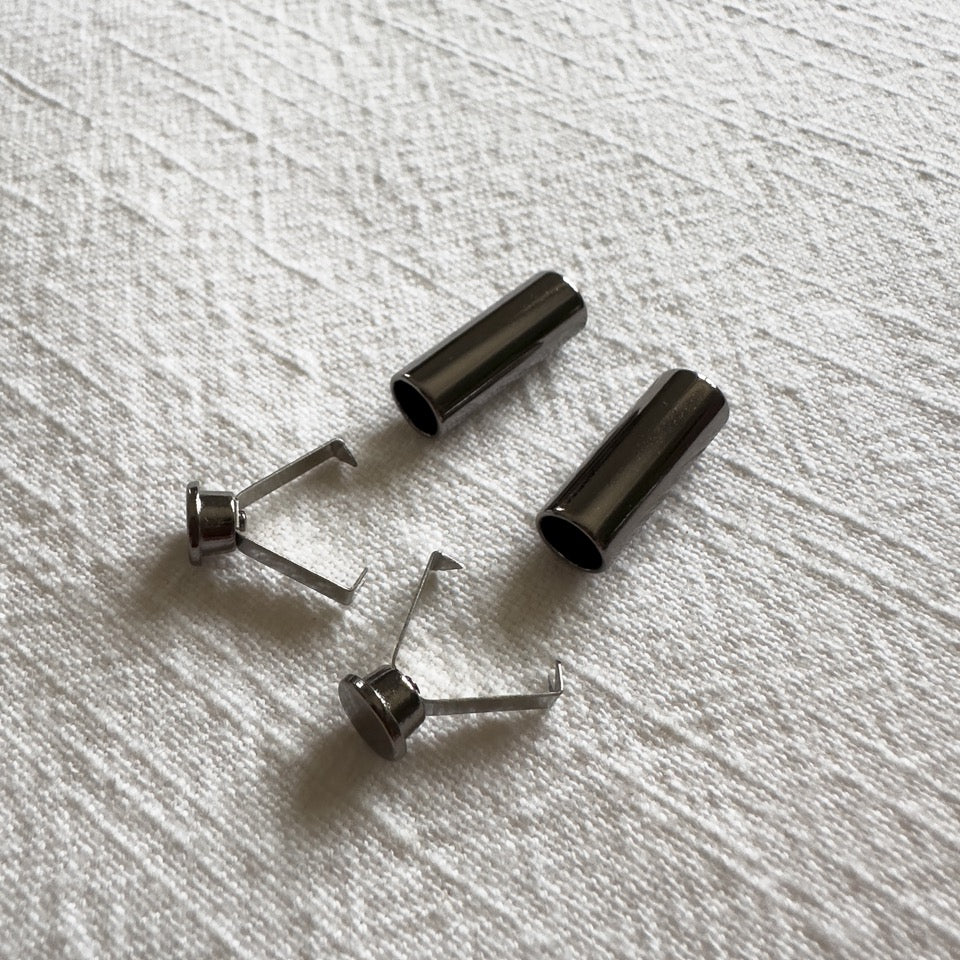 Embout pour cordon Argent foncé MADEINESTEL
