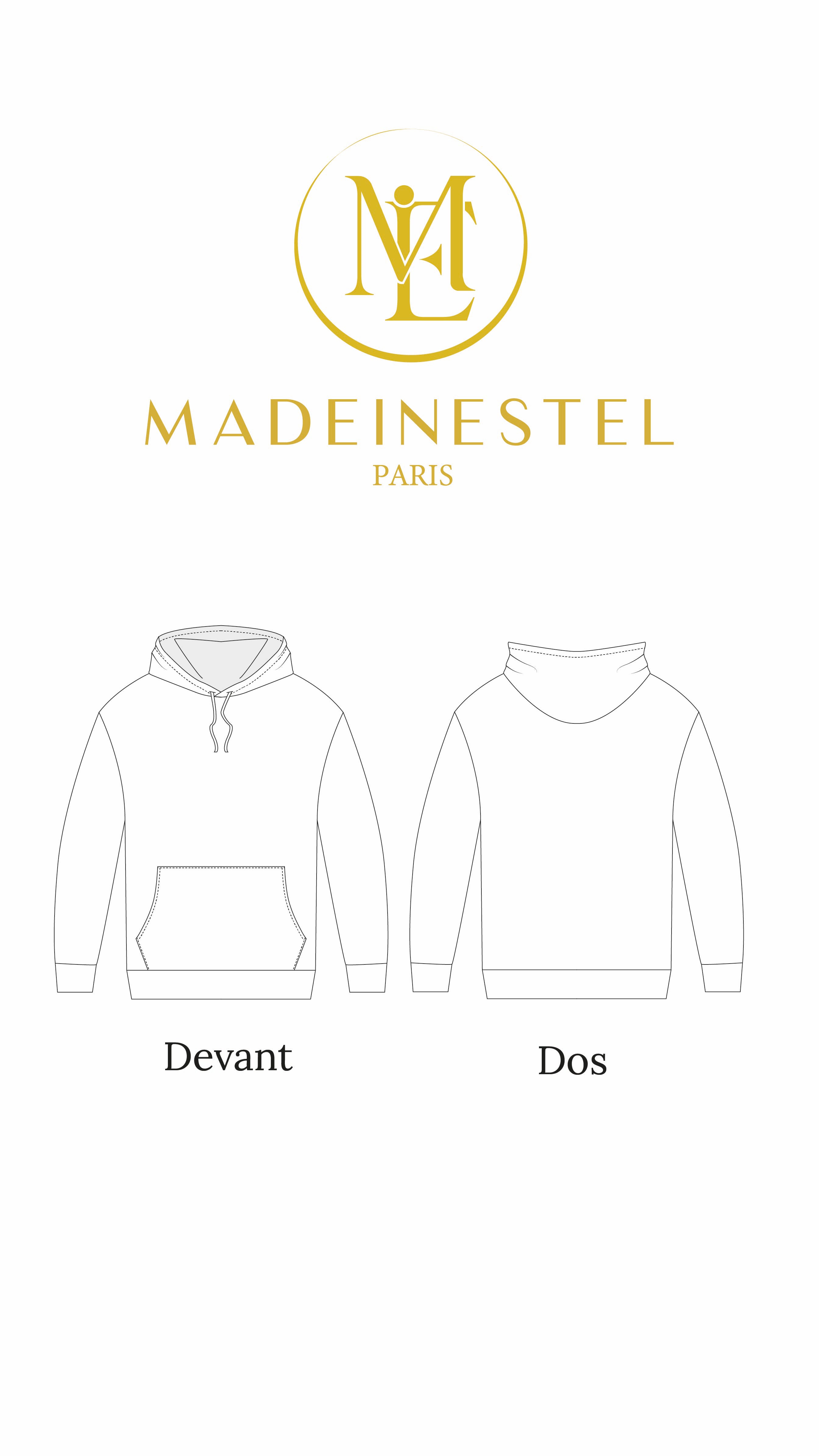 Patron couture sweat mixte CHARLY MADEINESTEL