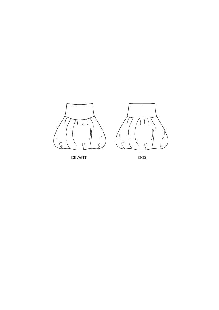 Patron couture jupe boule BABOOSHKA MADEINESTEL