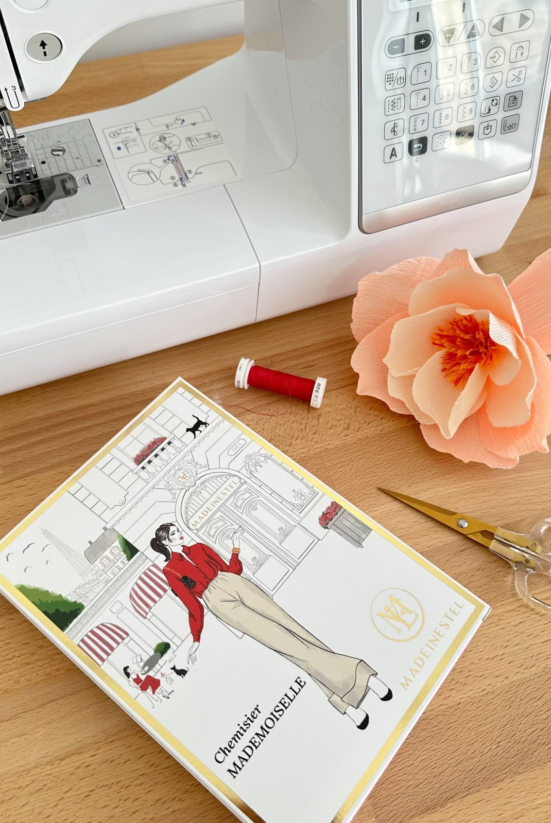 Patron couture chemisier MADEMOISELLE Pochette + PDF Du 46 au 60 MADEINESTEL