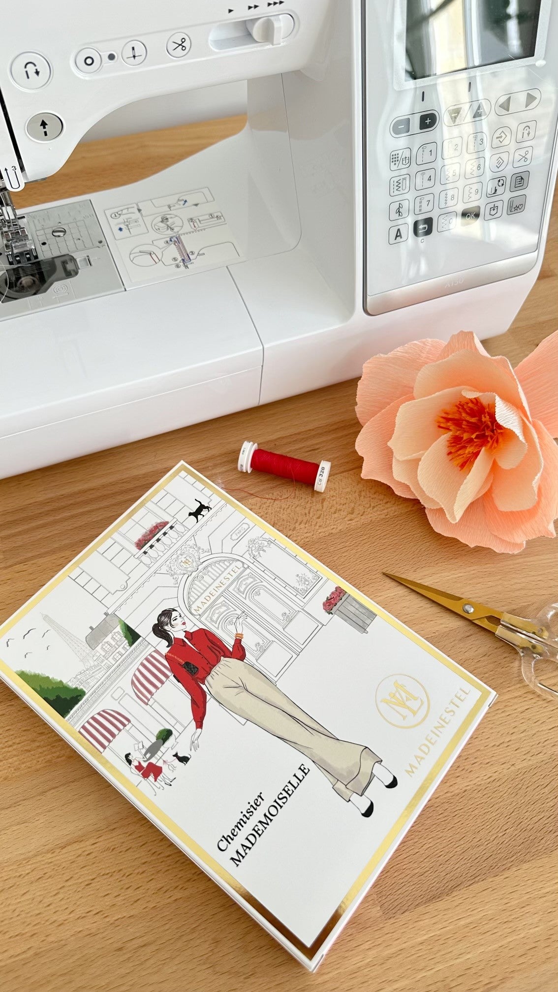 Patron couture chemisier MADEMOISELLE Pochette + PDF Du 46 au 60 MADEINESTEL