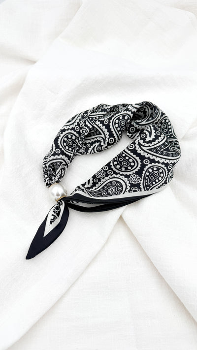 Foulard Audrey bandana noir