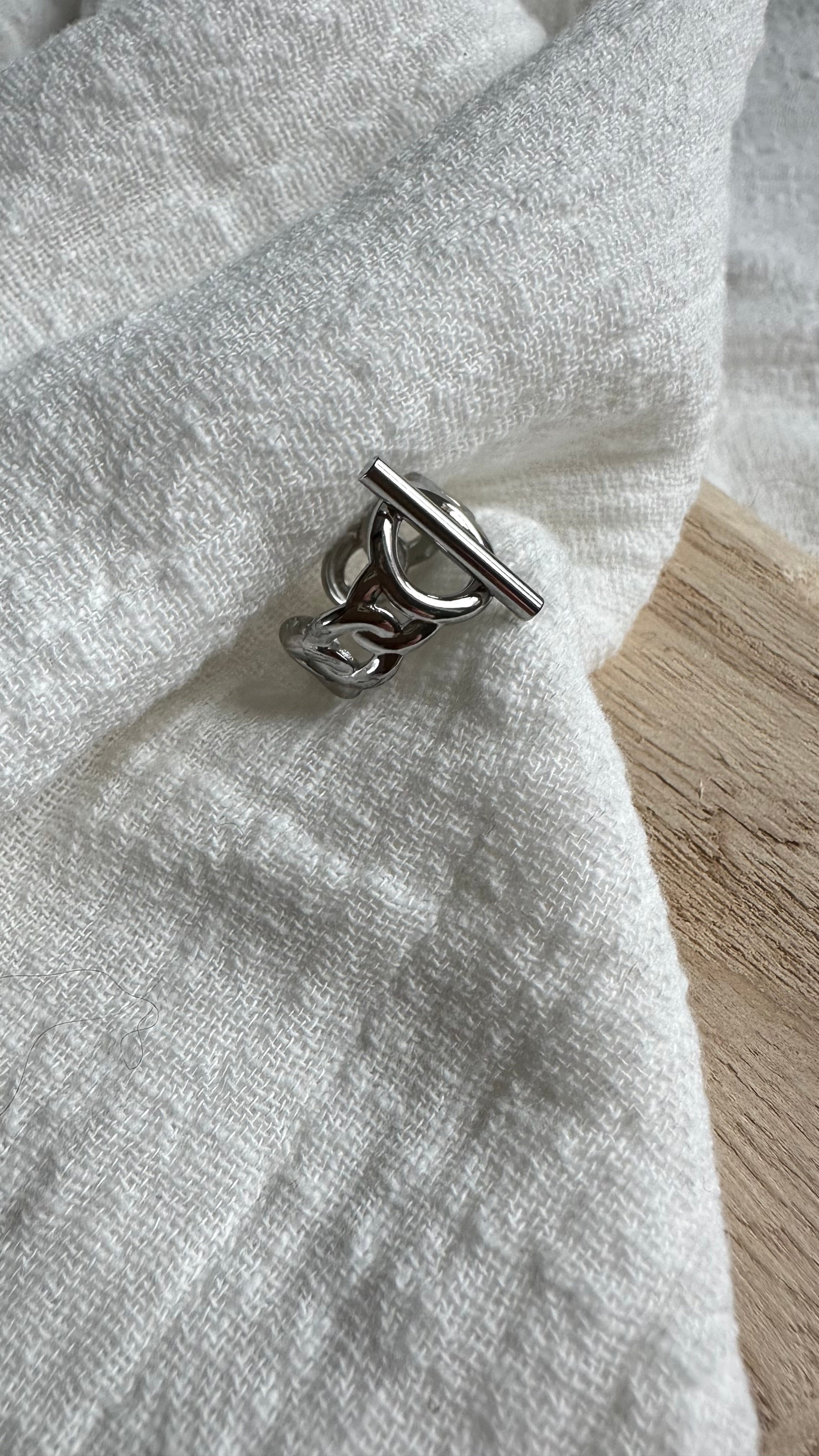 Bague entrelacs Argenté MADEINESTEL
