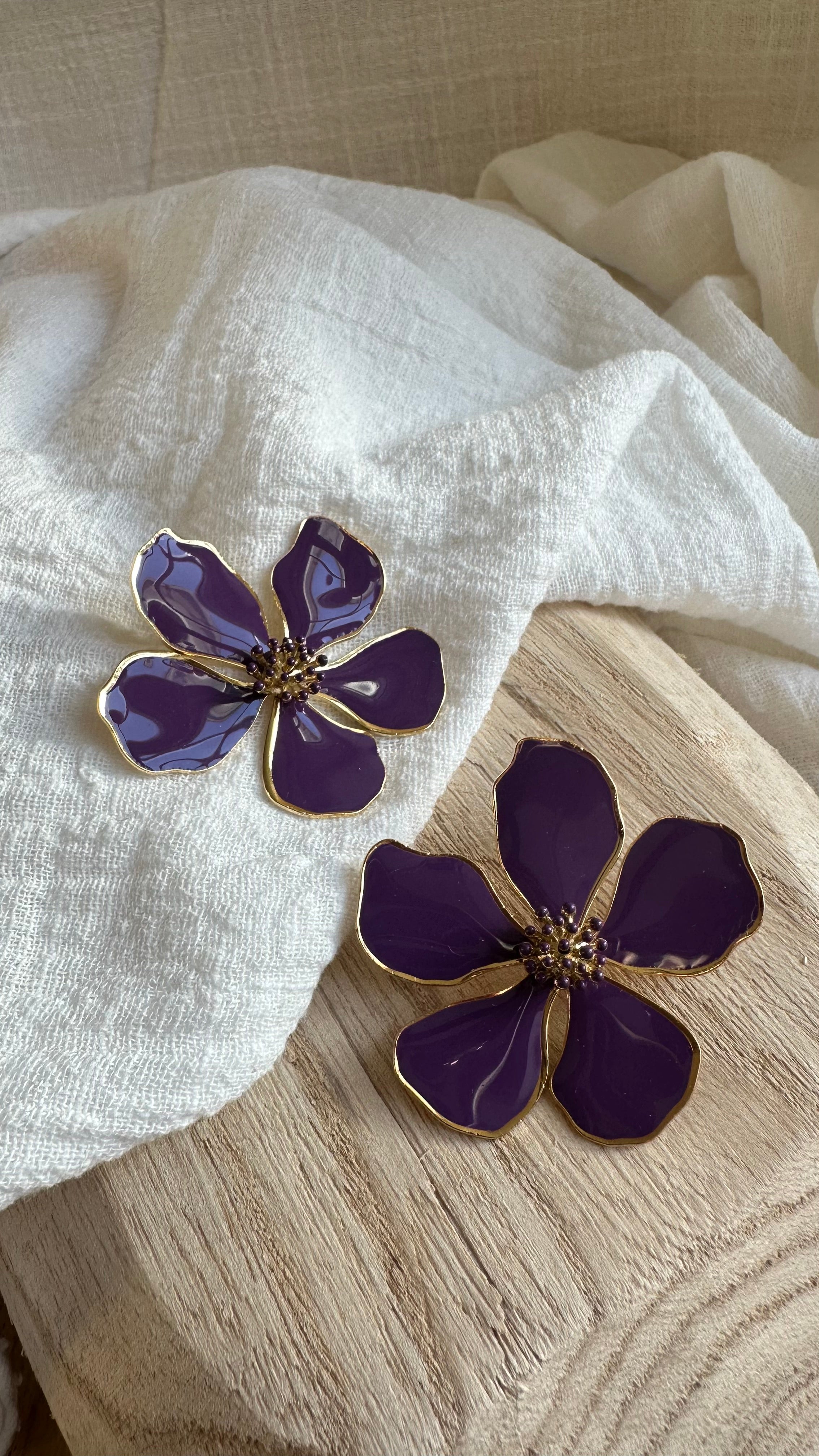 Boucles d'oreilles Flora MADEINESTEL
