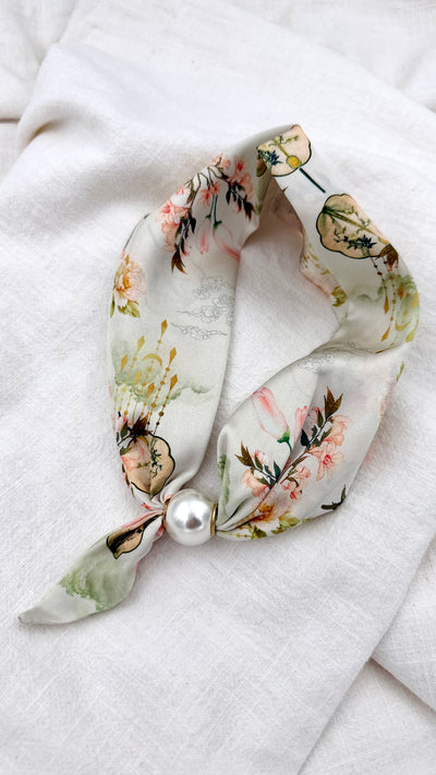 Foulard Audrey vert d'eau