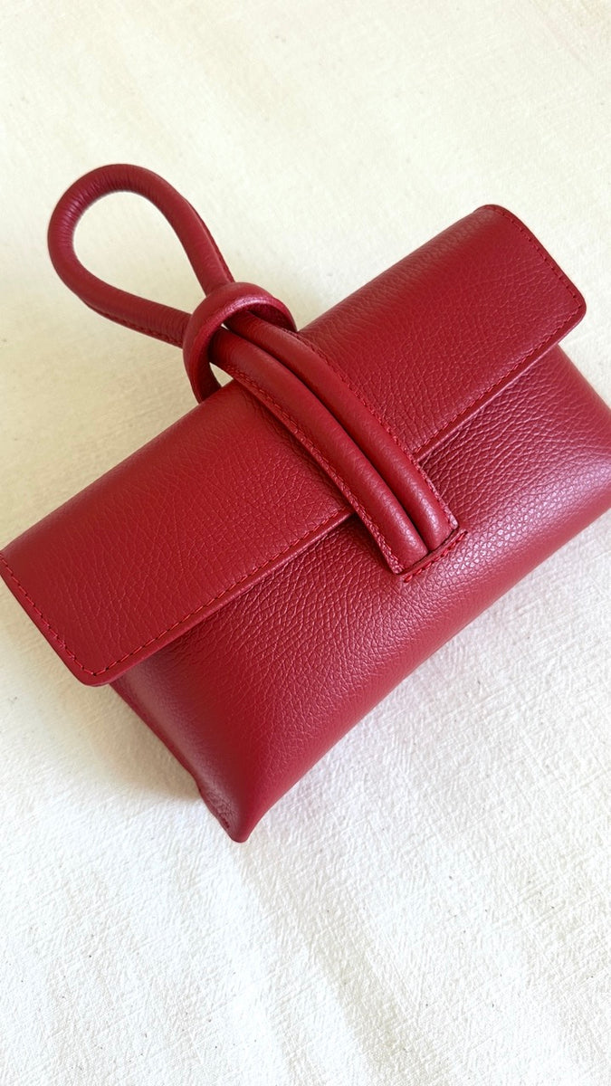 Pochette de rangement avec poignée, rouge, 29x19x11cm main image 1